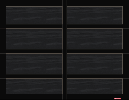 Porte de garage Cambridge CL, 9’ x 7’, porte et moulures Noir