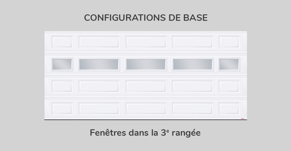 Configuration de base - fenêtres dans la 3e rangée